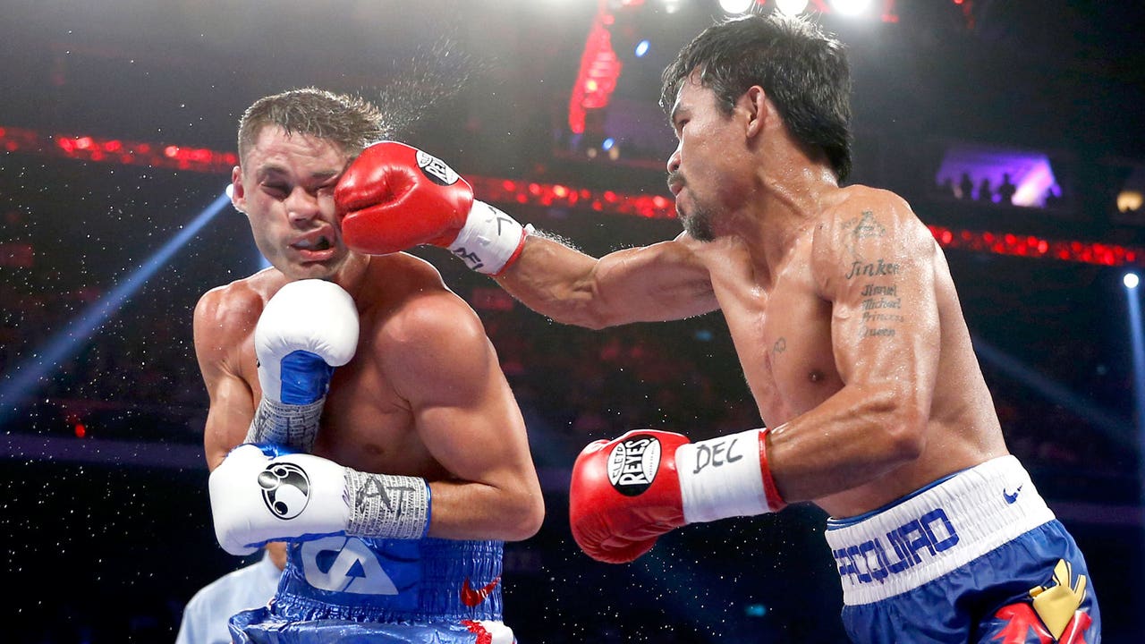 Pacquiao knocks Algieri down 6 times in dominant decision win